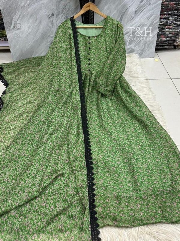 T&H COLLECTION CHIFFON MAXI SAME DUPATTA 2PC - Image 38
