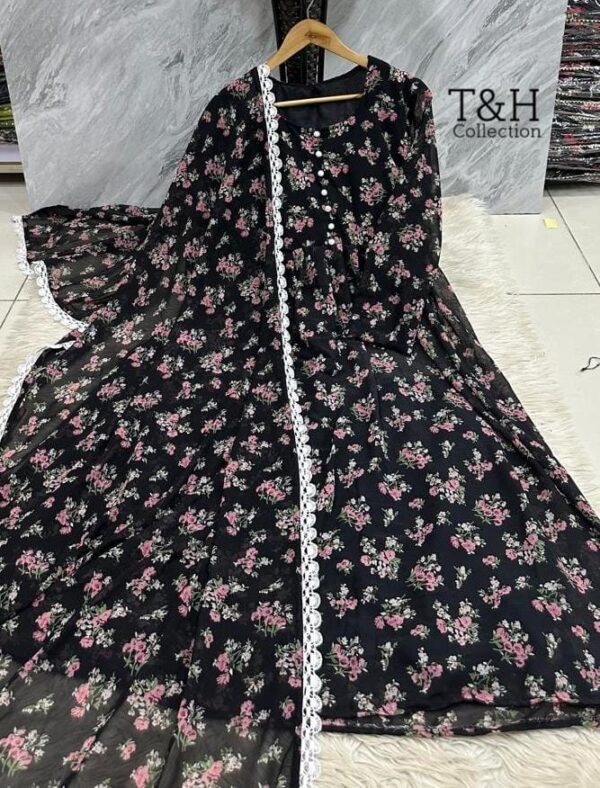 T&H COLLECTION CHIFFON MAXI SAME DUPATTA 2PC - Image 36