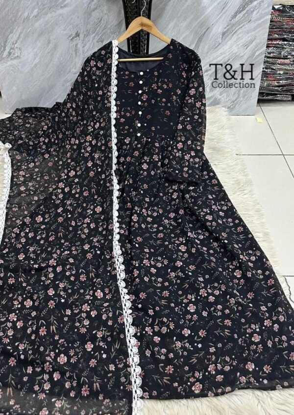T&H COLLECTION CHIFFON MAXI SAME DUPATTA 2PC - Image 37