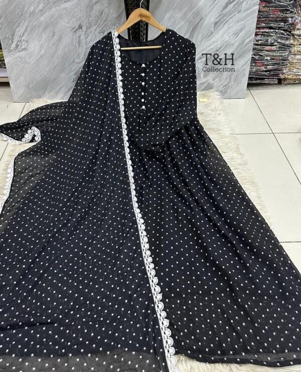 T&H COLLECTION CHIFFON MAXI SAME DUPATTA 2PC - Image 32