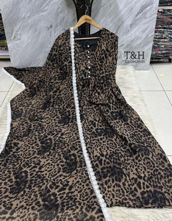 T&H COLLECTION CHIFFON MAXI SAME DUPATTA 2PC - Image 31