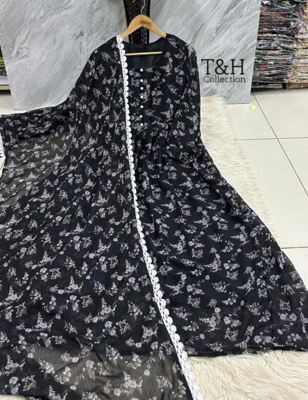T&H COLLECTION CHIFFON MAXI SAME DUPATTA 2PC - Image 27