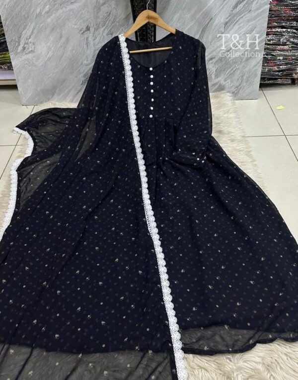 T&H COLLECTION CHIFFON MAXI SAME DUPATTA 2PC - Image 29