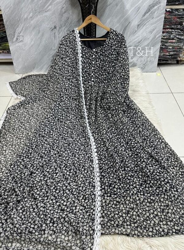 T&H COLLECTION CHIFFON MAXI SAME DUPATTA 2PC - Image 25