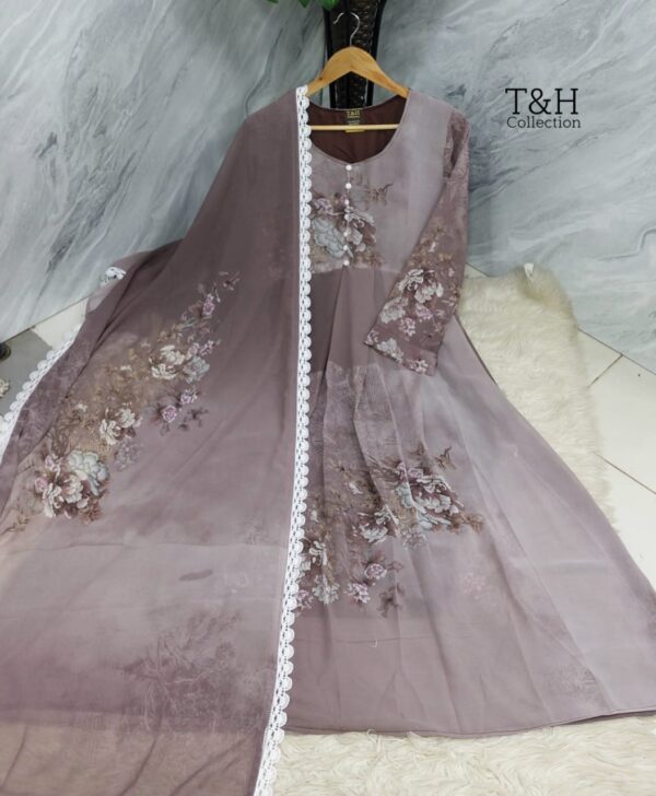 T&H COLLECTION CHIFFON MAXI SAME DUPATTA 2PC - Image 22