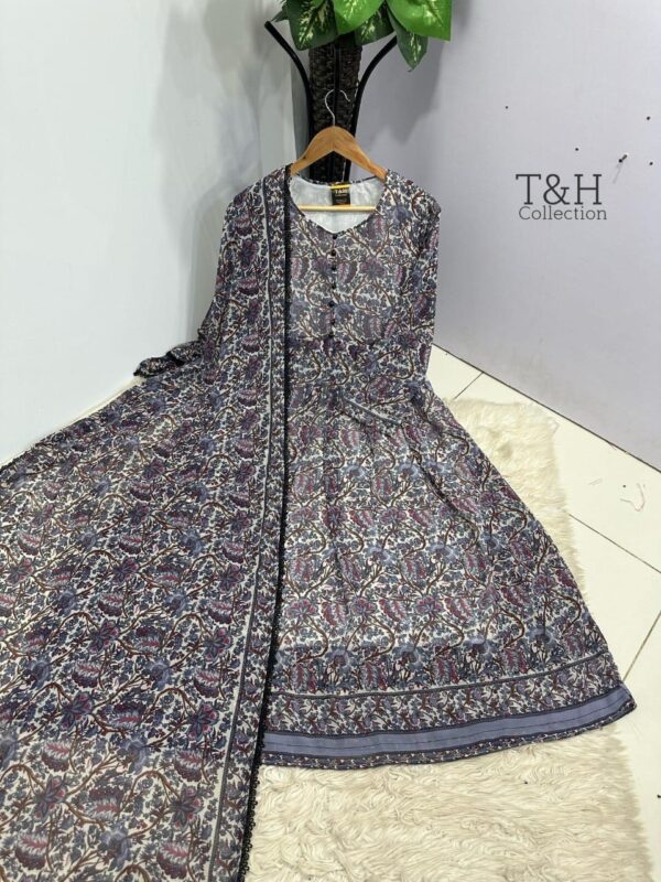 T&H COLLECTION CHIFFON MAXI SAME DUPATTA 2PC - Image 24