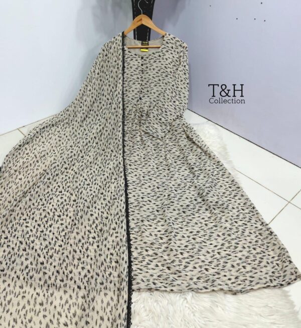 T&H COLLECTION CHIFFON MAXI SAME DUPATTA 2PC - Image 18