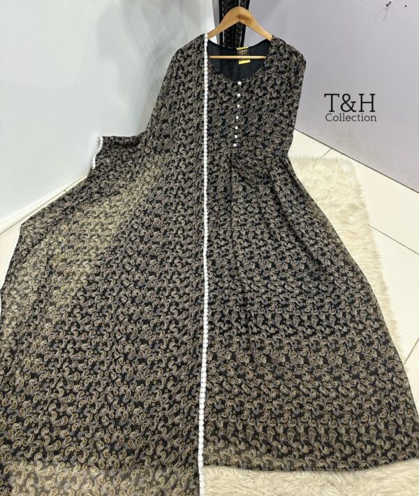T&H COLLECTION CHIFFON MAXI SAME DUPATTA 2PC - Image 14