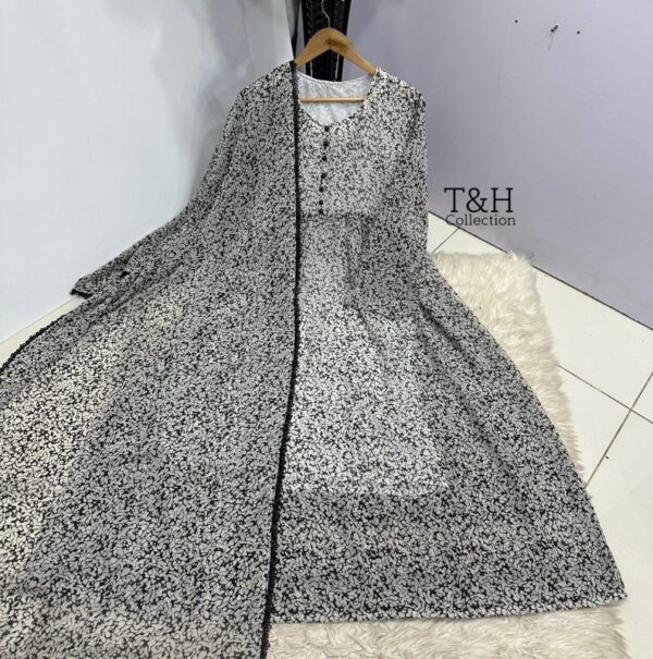 T&H COLLECTION CHIFFON MAXI SAME DUPATTA 2PC - Image 11
