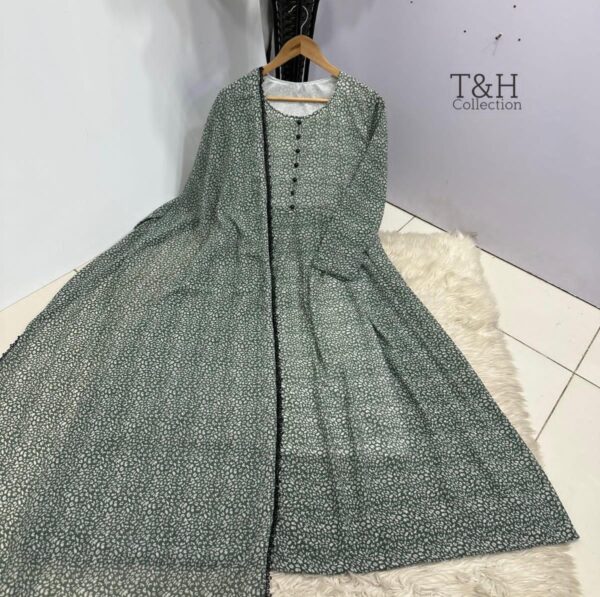T&H COLLECTION CHIFFON MAXI SAME DUPATTA 2PC - Image 12
