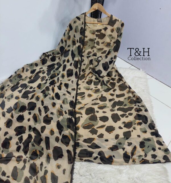 T&H COLLECTION CHIFFON MAXI SAME DUPATTA 2PC