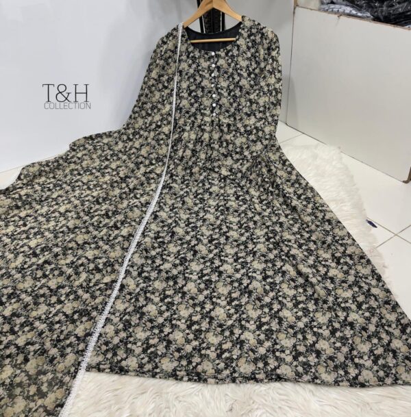 T&H COLLECTION CHIFFON MAXI SAME DUPATTA 2PC - Image 13
