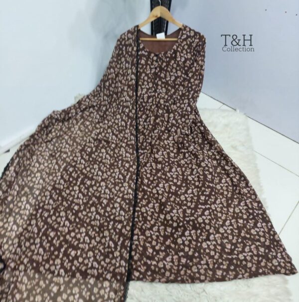 T&H COLLECTION CHIFFON MAXI SAME DUPATTA 2PC - Image 9