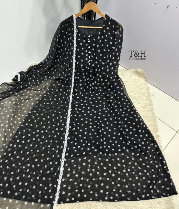T&H COLLECTION CHIFFON MAXI SAME DUPATTA 2PC - Image 6