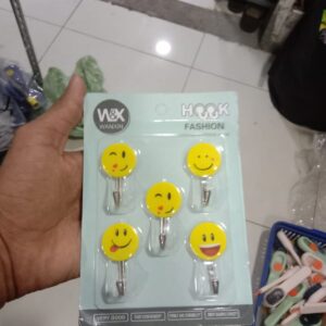 Pack Of 5 Sticky Hook, Strong Sticky Cartoon Hook, Dormitory Wall Mini Hook For Office School Household