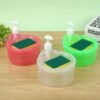 2 in 1 Soap Dispenser & Scrubber Holder With Sponge Cady Round Shape