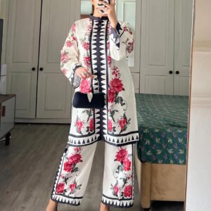Crown Collection Digital Printed 2 Piece Cord Set