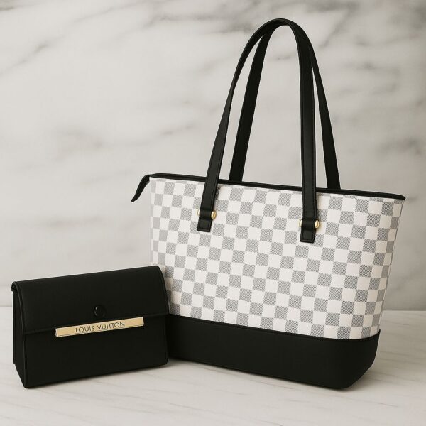 LV HIGH QUALITY TOTE BAGS With CLUTCH WALLET - Image 5