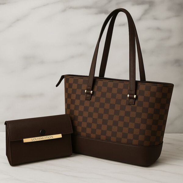 LV HIGH QUALITY TOTE BAGS With CLUTCH WALLET - Image 7