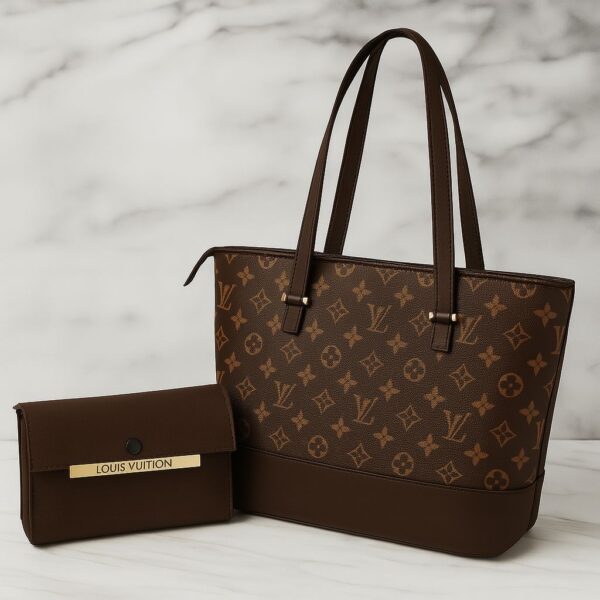 LV HIGH QUALITY TOTE BAGS With CLUTCH WALLET - Image 4