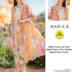 Maria B Unstitched 3 Piece Printed Collection