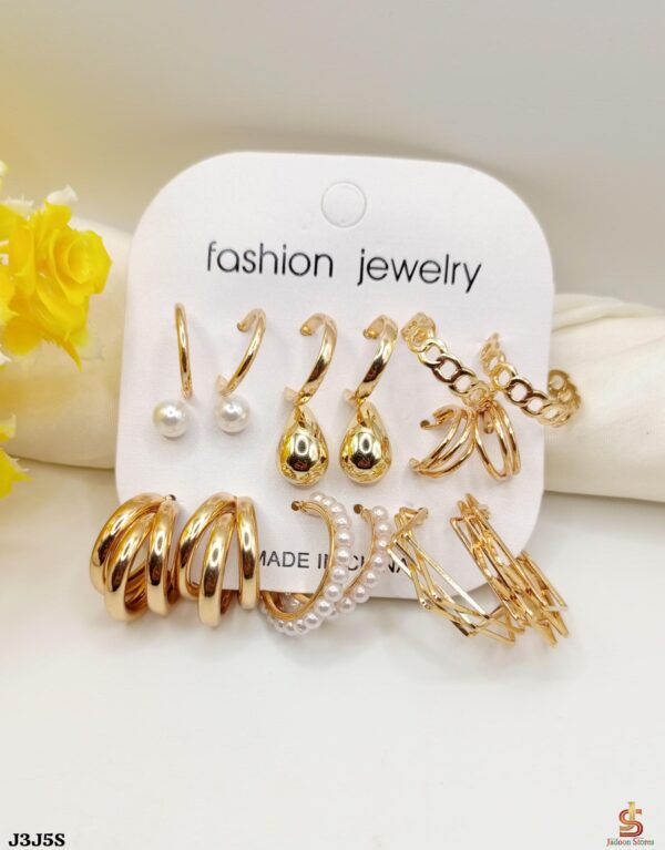 9Pc's Earrings+Tops Cards For Her - Image 2