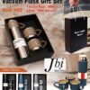 3 Cup Double-Layer Stainless Steel Vacuum Flask Set