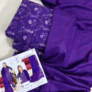 SAPPHIRE DIGITAL PRINTED PREMIUM 3 PIECE LAWN COLLECTION 2K25