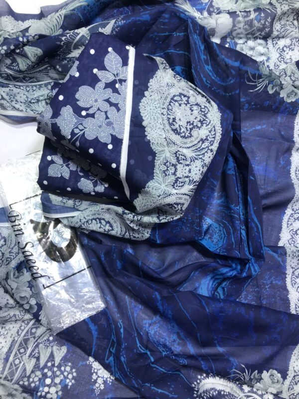 FARHA & FARIHA BY BINSAEED DIGITAL PRINTED 3 PIECE COLLECTION - Image 3