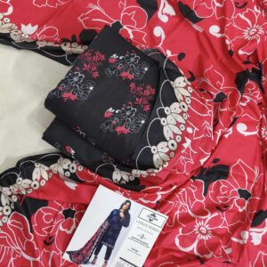 CROSS STITCH DIGITAL PRINTED PREMIUM 3 PIECE LAWN COLLECTION