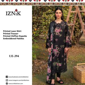 IZNIK | LAWN & CHIFFON EMBROIDERED 3 PIECE UNSTITCHED COLLECTION