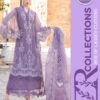 MARIA B ORGANZA SEQUENCE EMBROIDERY HANDWORK & CUTWORK | Purple 💜 ZR COLLECTION