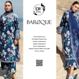 BAROQUE LUXURY 3 PIECE LAWN COLLECTION