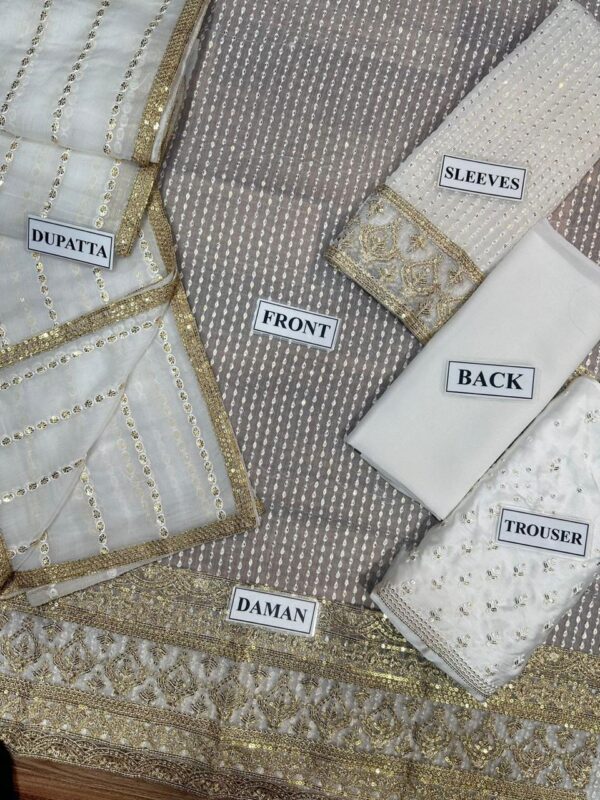 JZ TEXTILES | Chiffon Sequence Embroidered Collection - Image 4