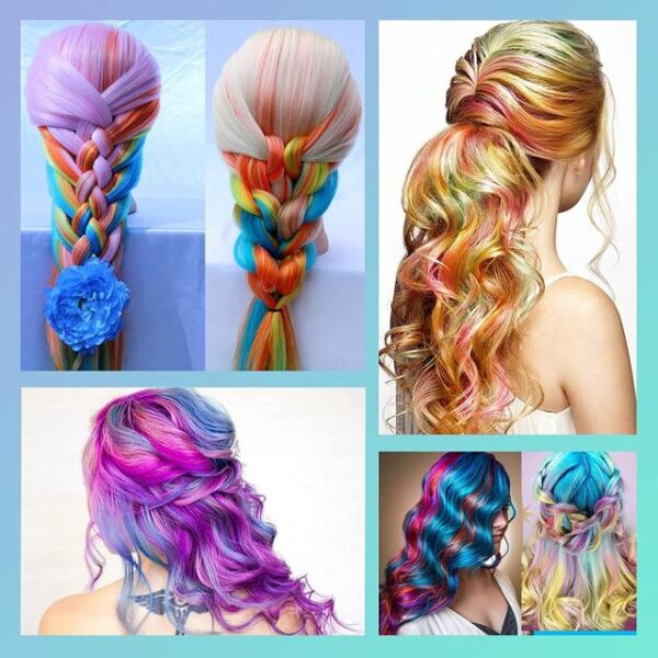 Temporary Colorful Hair Comb 10 PC's box - Image 5