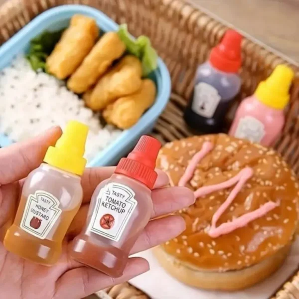 Pack of 2Pcs Multipurpose Mini Sauces/Tomato Ketchup Bottles - Image 2