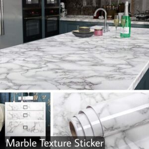 SELF ADHESIVE PVC STICKER | WHITE MARBLE SHEET
