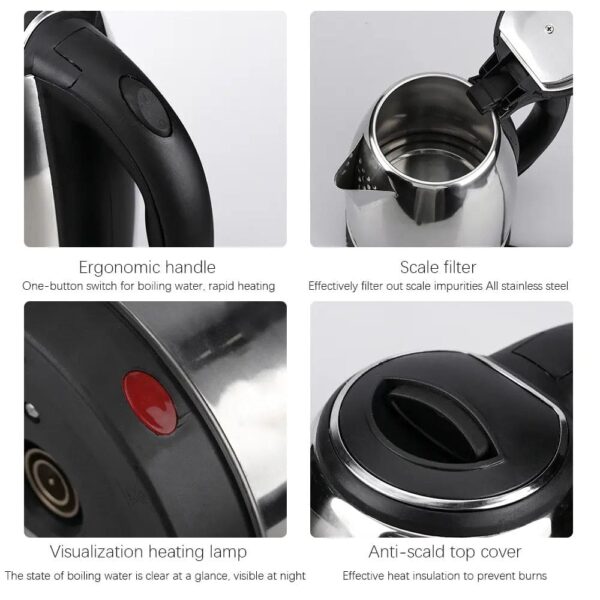 2.0 Liter Stainless Steel Electric Kettle - Image 11