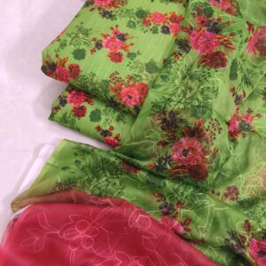 DIGITAL PRINTED ALL OVER SWISS DORIA LAWN WITH CHIFFON EMBROIDERY DUPATTA SERIES 1