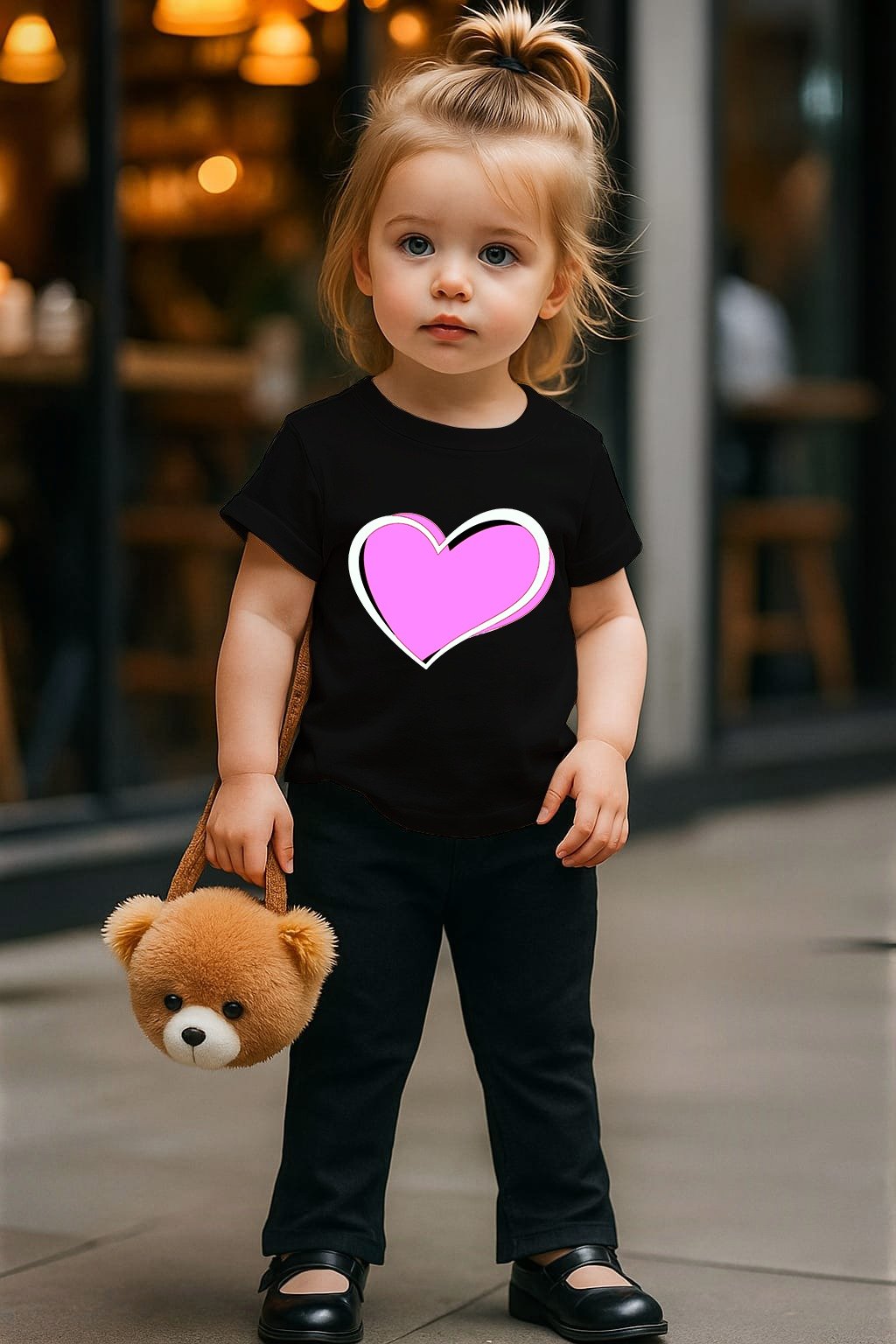 GRAND BAZAAR | TRACKSUIT FOR KID'S | Printed T-Shirt & Trouser | Black Serie's - Image 3