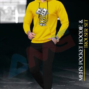 AMG GARMENTS | Men's Graphic Design Pocket Hoodie & Trouser Set